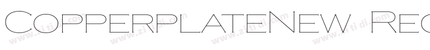 CopperplateNew Regu字体转换